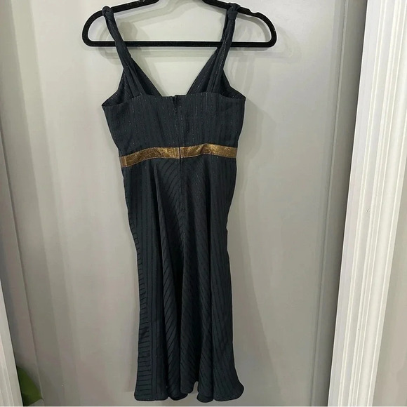 Marc Jacobs Metallic Bow Dress Black Cocktail Dress - Picture 6 of 8